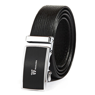 

Wanli Ma wanlima 2016 new belt men business casual automatic buckle leather belt 1640569000362 black