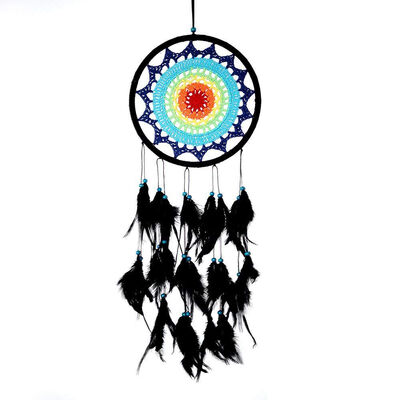 

UpperX Wall Hanging Dreamcatcher - Boho Macrame Feather Home Decoration Dream Catcher Handmade Decor Ornament Craft