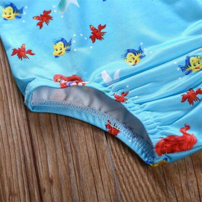 

Newborn Kids Baby Girl One Piece Fly sleeves Swimsuit Swimwear Bathing Bikini