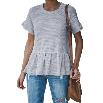 

Pleated Hem Breathe Freely Tops