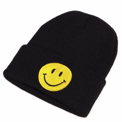 

New Men Women Kids Winter Warm Knited Hats Cartoon Emoji Beanie Cap Autumn