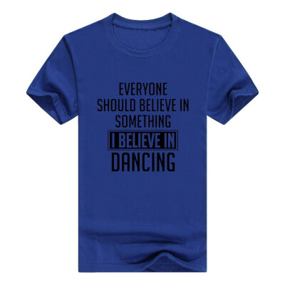 

Dancer Gift Believe In something Dancing Short Mens Tshirt