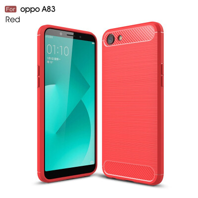

Fivice OPPO A83A1 case Luxury brushed carbon fiber TPU soft shell