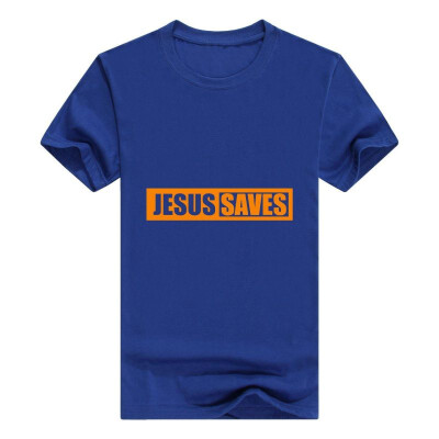 

Christian Religious Men Tshirt Jesus Saves