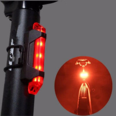 

CA USB Rechargeable MTB Bike Bicycle LED Head Front Light & Rear Tail Lamp Set