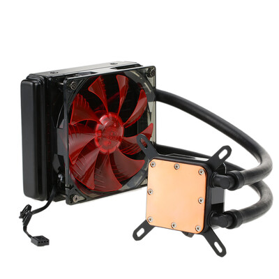 

PCCOOLER Liquid Freezer Water Liquid Cooling System CPU Cooler Fluid Dynamic Bearing 120mm Fan with Red LED Light