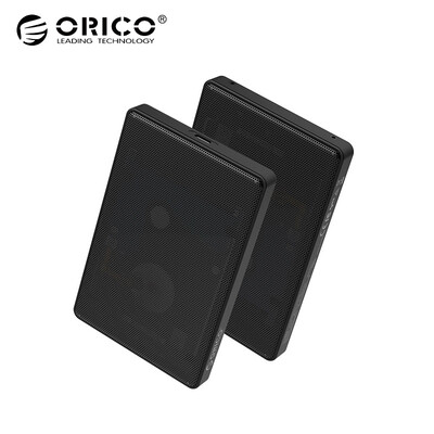 

ORICO mobile hard disk box 25-inch Type-C metal case SATA serial notebook desktop external solid-state hard disk box Full-grid perspective 2169C3