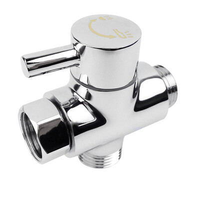 

UpperX SOLID diverter 3-way diverter valve All 12 inch IPS shower system spare part copper chrome plating