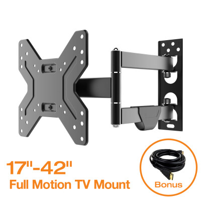 

Fleximounts V1 Full Motion Articulating TV wall mount Tilt Swivel Bracket for 14-42 LCD LED HD Plasma TV