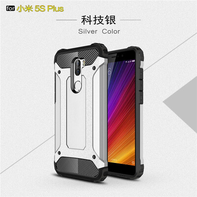 

Fivice Xiaomi MI 5S plus case Luxury Silicone Diamond Armor PC Hard Shell Phone Case