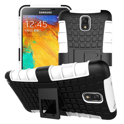 

Fivice Samsung Note 3 Case TPU anti-fall tire pattern back clip bracket phone case