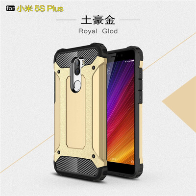

Fivice Xiaomi MI 5S plus case Luxury Silicone Diamond Armor PC Hard Shell Phone Case