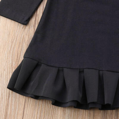 

UK Stock Toddler Kids Baby Girl Flying Sleeve Ruffle Princess Party Formal Dress