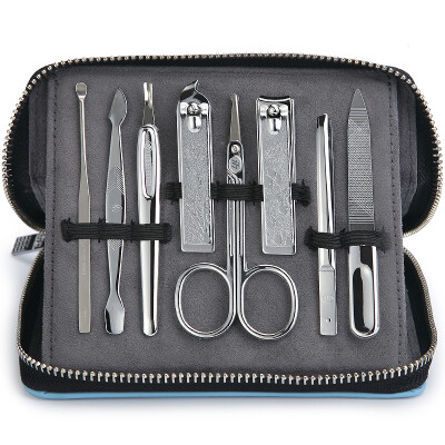 

【Jingdong Supermarket】 777 Nail Knife Set Nail Clamp Clamp Set 8pcs NTS-6100B Blue (Import)