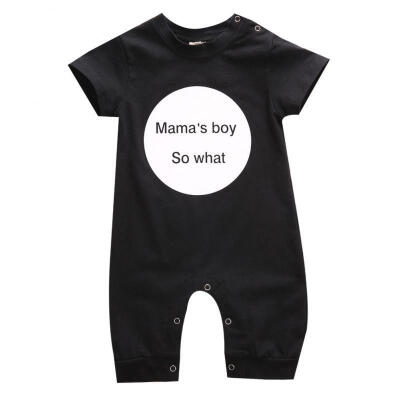 

Infant Newborn Baby Girl Bodysuit Mamas Boy Romper Jumpsuit Outfits Clothes