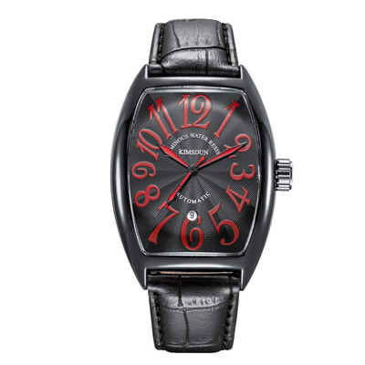 

KIMSDUN K - 816D Business Leather Waterproof Quartz Watch - MULTI-A WHITE DIAL BLACK CASE