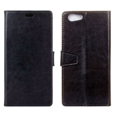 

MOONCASE Oppo A73s Crystal Leather Case - Black
