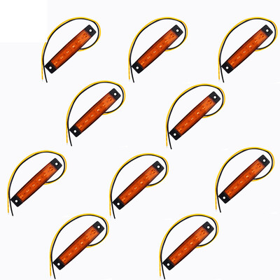 

10PCS YWXLight LED Truck Bus Trailer Side Marker Indicators Light Tail Taillight Brake Stop Lamp DC 12V