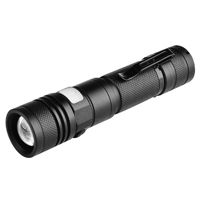 

USB Rechargeable LED Flash Light Portable Handheld Zoomable Flashlight Torch Pocket Light 5 Modes Camping Hunting Fishing Reading