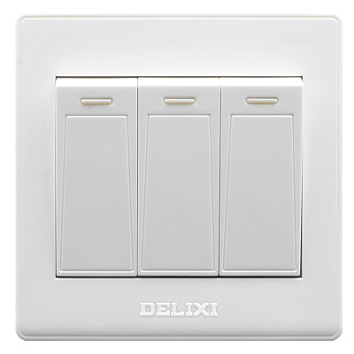 

Delixi (DELIXI) switch socket panel double open two open double control Ya white series