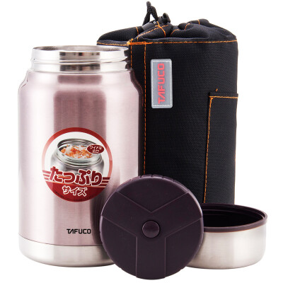 

[Jingdong supermarket] Taifu high (TAFUCO) braised beaker stainless steel vacuum insulation home office stew pot pot ladies portable stew burning pot T-2015 0.5L brown