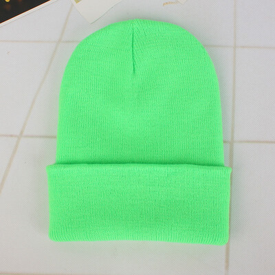 

Fluorescent cap acrylic wool cap men&women couples autumn&winter knitted caps NOTEGift socks random color a pair