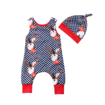 

Deer Baby Boys Girls Newborn Xmas Clothes Romper Bodysuit Jumpsuit Outfit Set