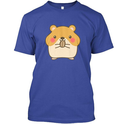 

Cute Hamster Emoji Front Eating Seed Tshirt - Hanes Tagless Tee