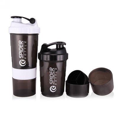 

Outdoor 600ml Sport Gym Protein Powder Shaker Plastic Mixer Cup Blender Bottle