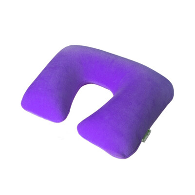 

Wellhouse 1pc Inflatable U Shape Neck Pillow Detachable Neck Cushion Washable Travel Pillow For Head & Neck Care