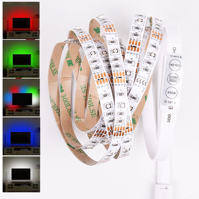 

True-Shine 2M DC 5V SMD3528 Multi-color USB Powered LED TV&Monitor Strip Light