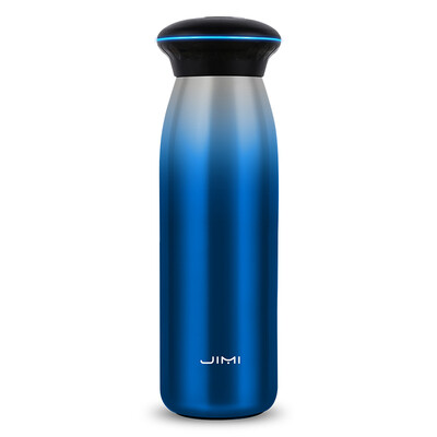 

Jimmy has JIMI smart gift LED temperature sense temperature reminder creative cup to send leadership men&women friends childrens mug 316 stainless steel gift box S1 plus blue 400ml