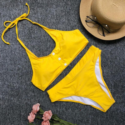 

New Women Monokini Bikini Set Bandage Push-Up Bra Swimwear Swimsuit Bathing Suit