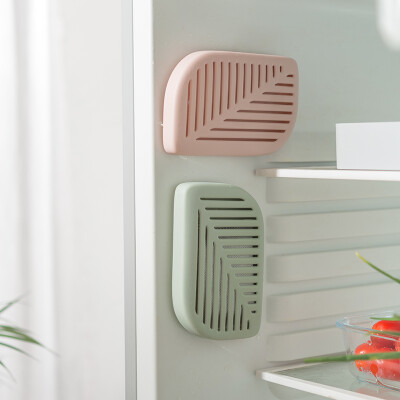 

40000 km refrigerator deodorant box suction cup type activated carbon leaves deodorant box fresh&fresh to smell odor deodorant deodorant SWY1012 pink 3 Pack