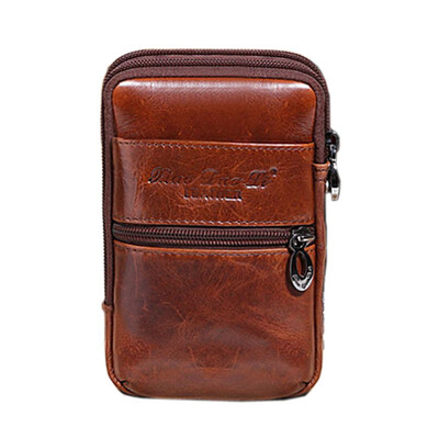 

Men Vertical Leather Waist Fanny Pack Belt Loop Bag Mobile Phone Cigarette Case Clip Holder Wallet Bumbag Hip Pouch Pocket Purse