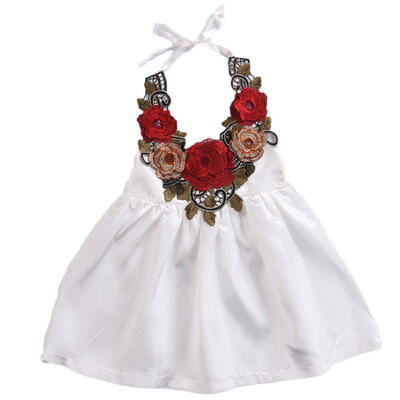 

Toddler Kids Baby Girls Party Flower Dress Pageant Clothes Summer 6M-5T