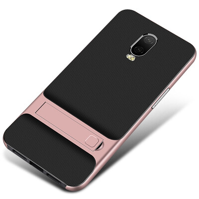 

Goowiiz Phone Case For OnePlus 6T Fashion Slim Shockproof Silicone TPU PC Hard Bracket