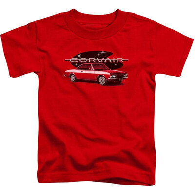 

Chevy Boys 65 Corvair Mona Spyda Coupe Childrens T-Shirt Red