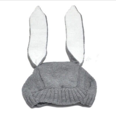 

Winter Baby Toddler Kids Boy Girl Knitted Rabbit Crochet Ear Beanie Warm Hat Cap