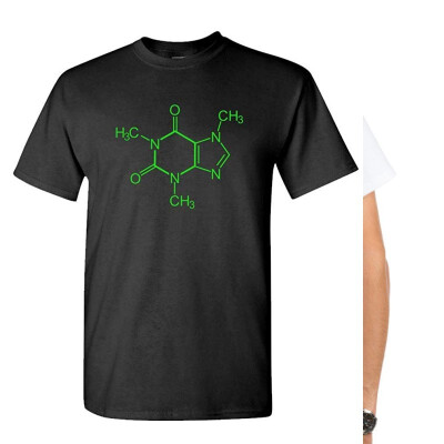 

Caffeine Molecule - Coffee soda Tea Drinker - Mens Cotton T-Shirt