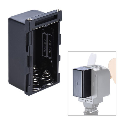 

NP-F750 4pcs AA Battery Pack Case Battery Holder Power as NP-F750 Series Battery for LED Video Light Panel Monitor