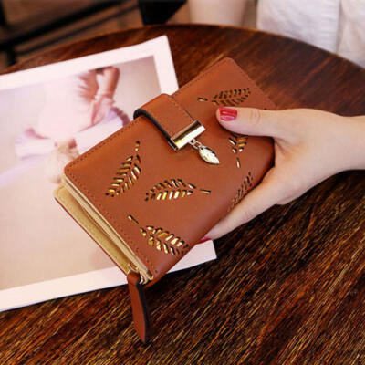 

Fashion Women Long Leather Wallet Large Capacity Purse CardPhone Holder Zip