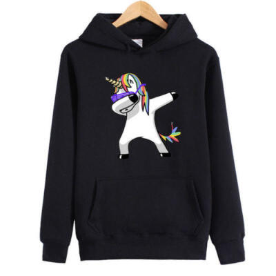 

Women Unicorn Hoodie Sweatshirt Sweater Long Sleeve Hooded Coat Pullover Tops