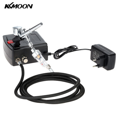

KKmoon 100-250V Professional Gravity Feed Dual Action Airbrush Air Compressor Kit for Art Painting Manicure Craft Cake Spray Mod