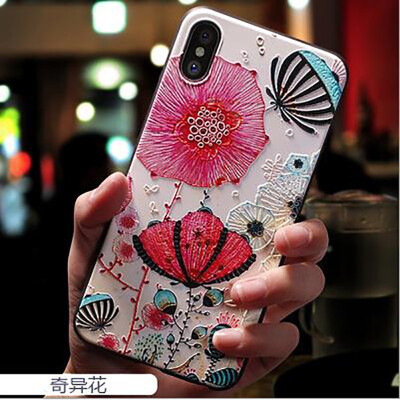 

For iphone 6S Plus iphone6 Phone cases covers Silicone Soft TPU 3D Emboss Patterned Fitted cases