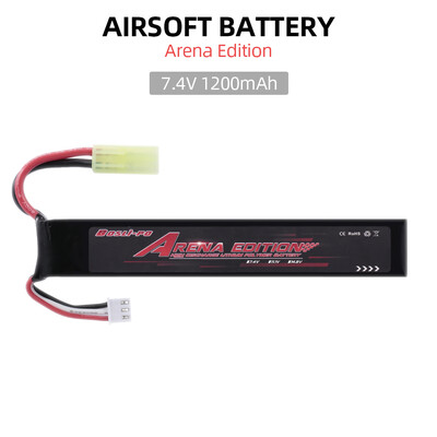 

BosLi-Po 74V 1200mAh Lipo Airsoft Battery for Airsoft M4 Crane Stock M110 SR25 AK47 MP5K MP5 SCAR M249 M240B M60 G36 M14 RPK PKM