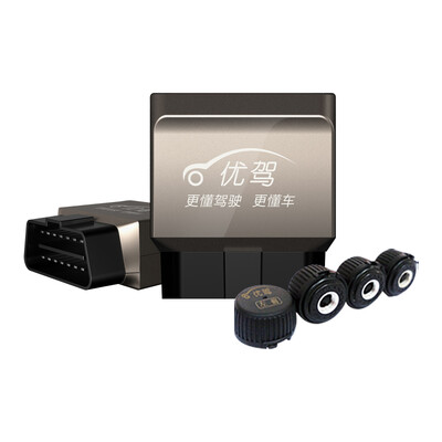 

Excellent car driving intelligent box tire pressure monitoring system car detection diagnostic equipment external wireless OBD Bluetooth tire pressure stand-alone version