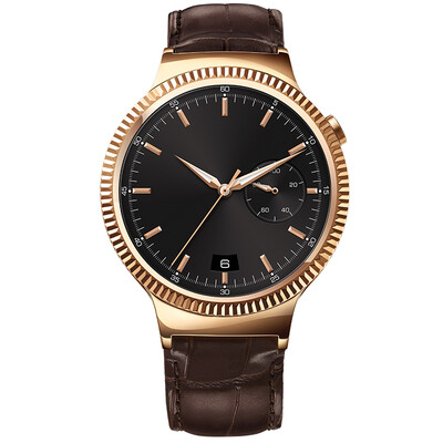 

HUAWEI WATCH смарт-часы пользуются серии (кожаный ремешок) мульти-набор информации движения, чтобы напомнить WeChat музыкальный плеер для оплаты звонка Bluetooth янтарное золото
