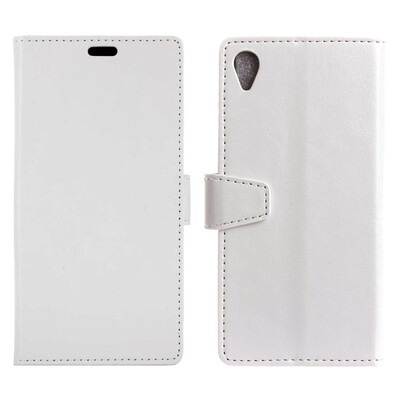 

MOONCASE Alcatel 1 Crystal Leather Case - White