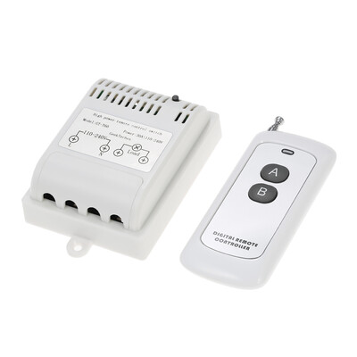 

GeekTeches AC110-240V 500m High Power 433MHz 1CH Wireless RF Remote Control Switch Smart Controller Transmitter Receiver for Hou